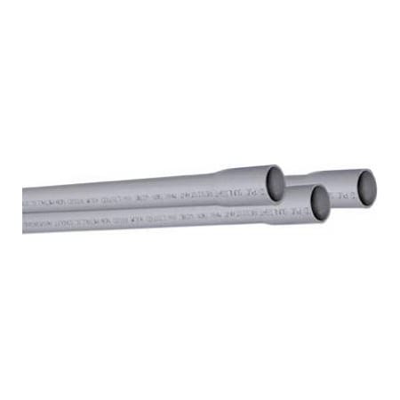 Allied Tube & Conduit Non-Metallic Conduit, Schedule 80, 2 in Trade Size, 10 ft, PVC 9308